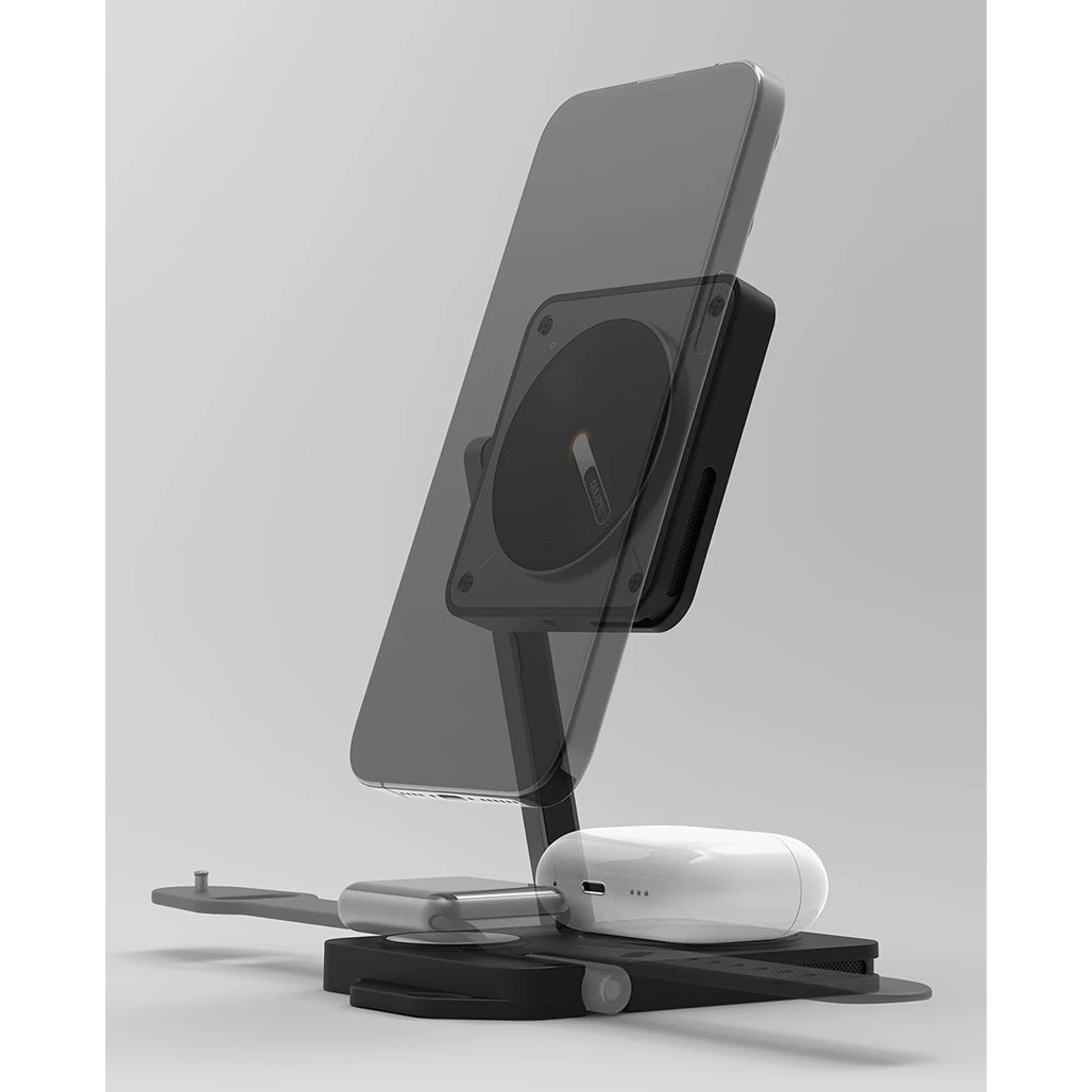 A Photo Of AULUMU M01 4-in-1 MagSafe Wireless Charging Station & Folding Pad