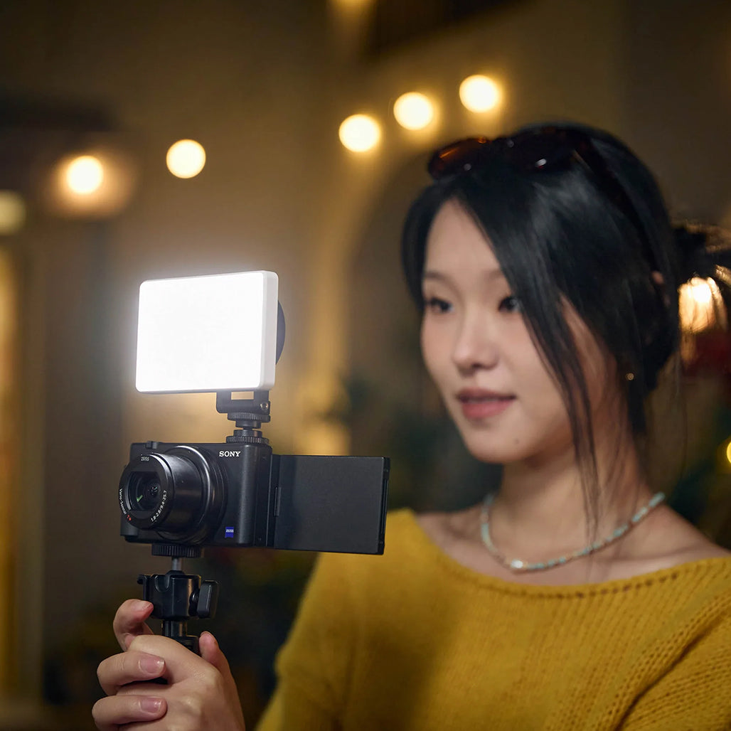 A Photo Of Godox MA5R Magnetic Full-Color LED Light with Bluetooth & NFC – Pocket-Sized Video Lighting for Content Creators
