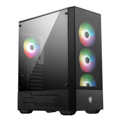 A Photo Of MSI MAG Forge 112R - Mid-Tower Gaming Desktop Case with ARGB Lighting