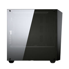 A Photo Of Cougar MG130-G Mini Tower Case – Compact Design with Tempered Glass Side Window, Advanced Cooling & Storage Options