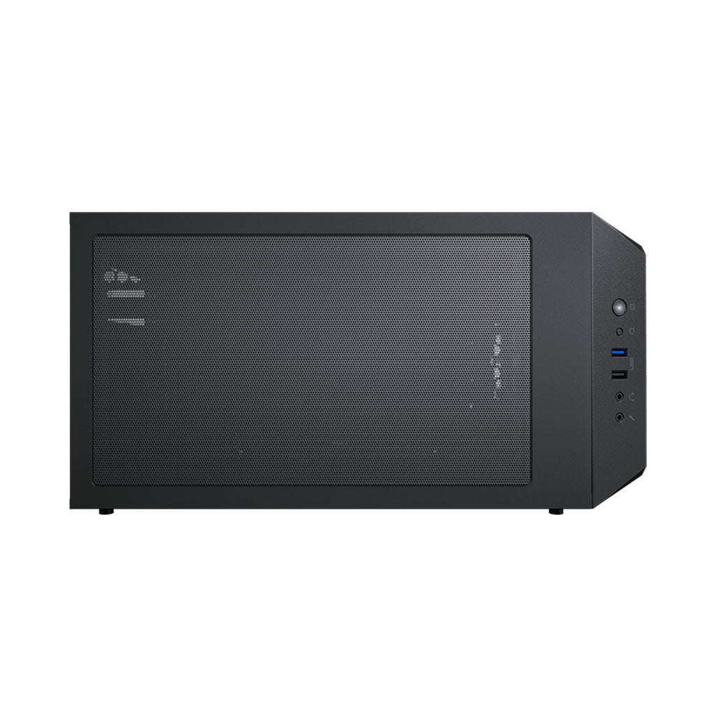 A Photo Of Cougar MG130-G Mini Tower Case – Compact Design with Tempered Glass Side Window, Advanced Cooling & Storage Options