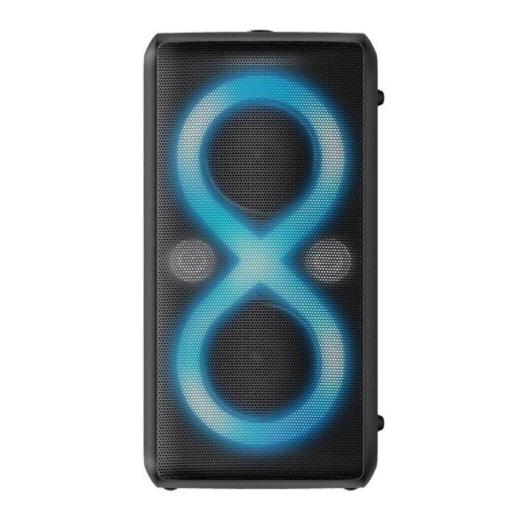 A Photo Of Monster Cycle Plus Bluetooth Party Speaker - 120W, IPX5 Waterproof, RGB Lighting, TWS Stereo | MS22120
