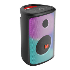 A Photo Of Monster Sparkle 80W Party Speaker | 24H Playtime, 160W Wireless Stereo Pairing, IPX5 Waterproof