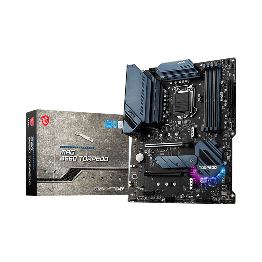 A Photo Of MSI MAG B560 TORPEDO Motherboard - LGA 1200, Intel B560 Chipset, ATX, Wi-Fi 6E