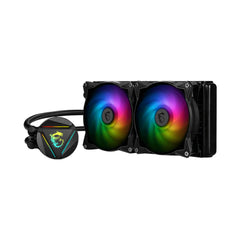 A Photo Of MSI MAG CoreLiquid 240R - Advanced Liquid CPU Cooler with ARGB Lighting and High Thermal Dissipation
