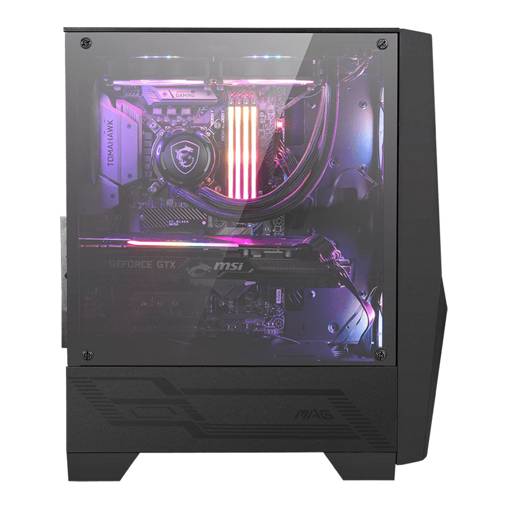 A Photo Of MSI MAG Forge 100R - Powerful Mid-Tower Gaming Case with ARGB Lighting