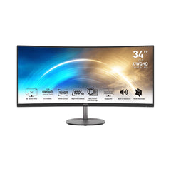 A Photo Of MSI Pro MP341CQ 34 inch Professional Monitor (UWQHD) 100Hz, Frameless