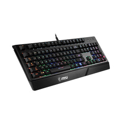 A Photo Of MSI Vigor GK20 RGB Full-Size Wired Gaming Keyboard - Ergonomic Design with Anti-Ghosting and Hotkeys