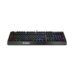 A Photo Of MSI Vigor GK20 RGB Full-Size Wired Gaming Keyboard - Ergonomic Design with Anti-Ghosting and Hotkeys