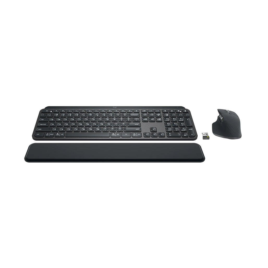 A Photo Of Logitech MX Keys Combo For Business Gen 2 - Complete Set with MX Master 3S Mouse, MX Keys Keyboard, and MX Palm Rest