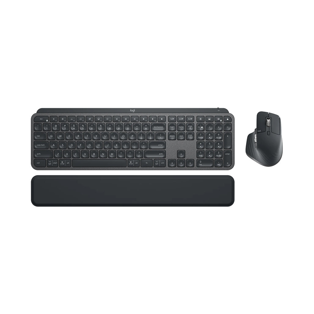 A Photo Of Logitech MX Keys Combo For Business Gen 2 - Complete Set with MX Master 3S Mouse, MX Keys Keyboard, and MX Palm Rest
