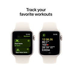 A Photo Of Apple Watch SE (2nd Gen, 2024) 40mm - GPS - Starlight Aluminum Case