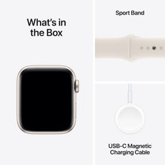 A Photo Of Apple Watch SE (2nd Gen, 2024) 40mm - GPS - Starlight Aluminum Case