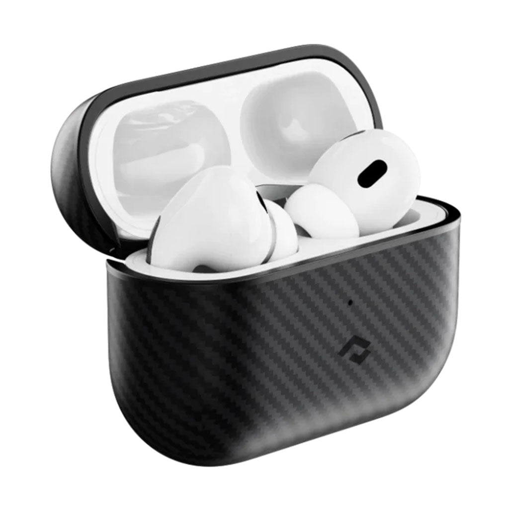 A Photo Of Pitaka MagEZ Case For AirPods Pro 2 - Black/Grey