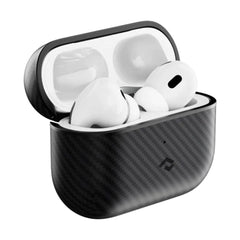 A Photo Of Pitaka MagEZ Case For AirPods Pro 2 - Black/Grey