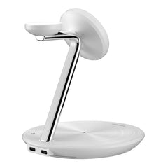A Photo Of MagEasy PowerStation 5-in-1 Magnetic Wireless Charging Stand - White