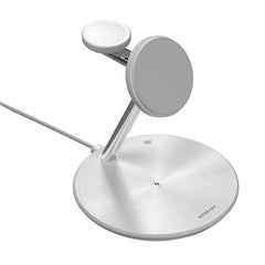 A Photo Of MagEasy PowerStation 5-in-1 Magnetic Wireless Charging Stand - White