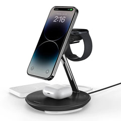 A Photo Of MagEasy PowerStation 5-in-1 Magnetic Wireless Charging Stand - Black