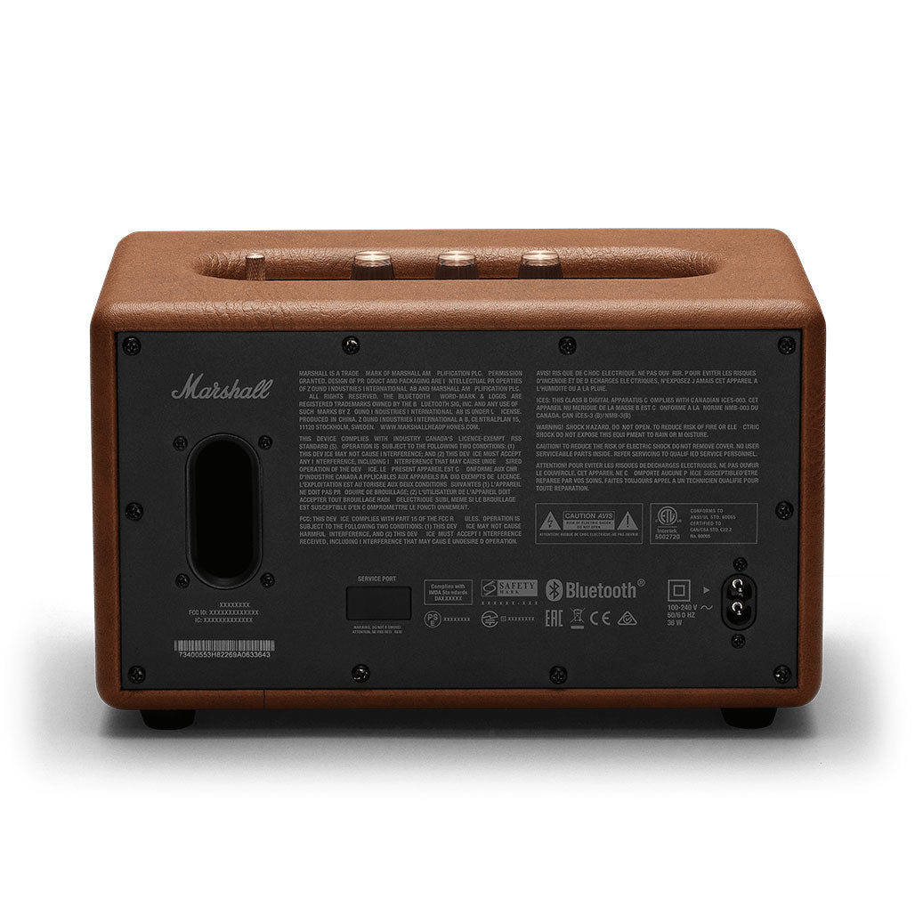 A Photo Of Marshall Acton II Bluetooth Speaker System - 60W Wireless Audio, Bluetooth 5.0, Compact Bass-Reflex Design