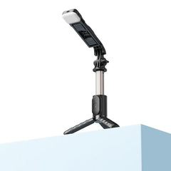 A Photo Of Mcdodo SS-1781 Wireless Selfie Stick with Single Lamp ZM Series - Black