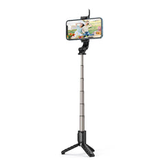 A Photo Of Mcdodo SS-1781 Wireless Selfie Stick with Single Lamp ZM Series - Black