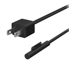 A Photo Of Microsoft Surface 65W Power Supply - Black | Dual Device Charger with Magnetic Connector