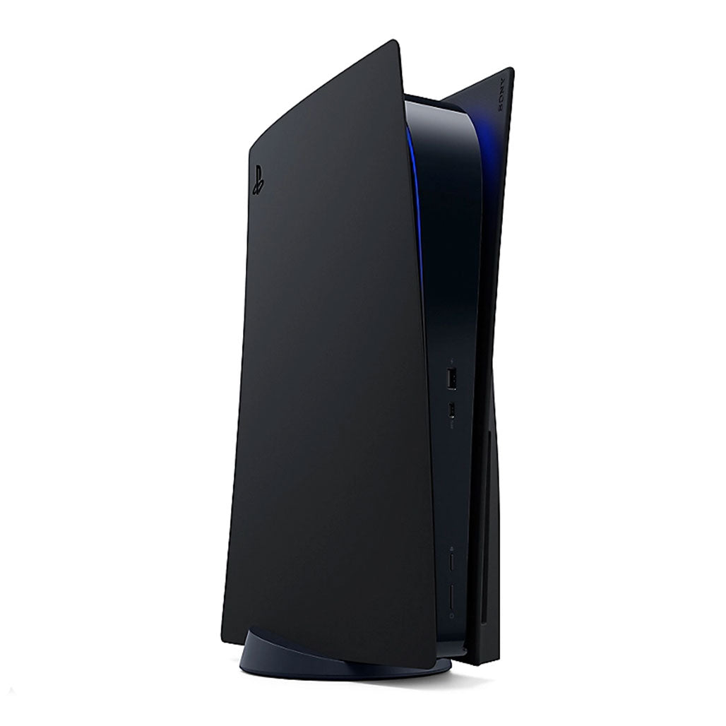 A Photo Of Playstation 5 Console Cover - Midnight Black