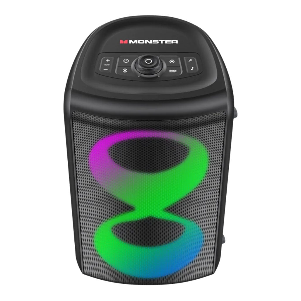 A Photo Of Monster Cycle Bluetooth Party Speaker - 80W, IPX5 Waterproof, RGB Lighting, TWS Stereo | MS22138