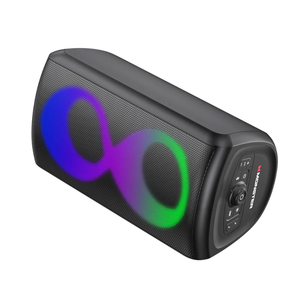 A Photo Of Monster Cycle Bluetooth Party Speaker - 80W, IPX5 Waterproof, RGB Lighting, TWS Stereo | MS22138