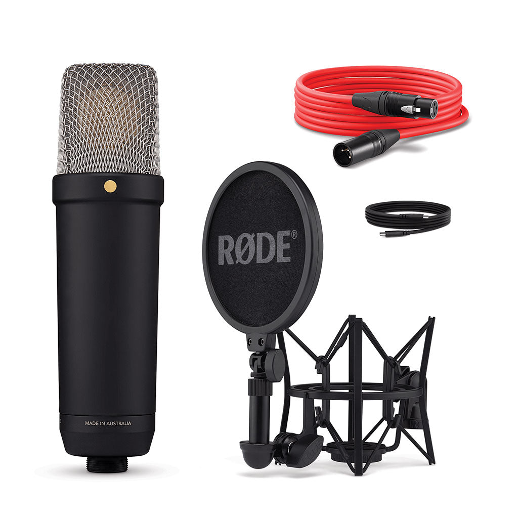 A Photo Of Rode NT1 5th Generation Studio Condenser Microphone - Dual Connect, 32-bit Float, XLR & USB