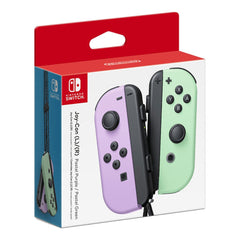 A Photo Of Nintendo Joy-Con (L/R) Pastel Purple and Pastel Green Controllers