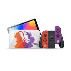 A Photo Of Nintendo Switch™ OLED Model – Pokémon™ Scarlet & Violet Edition with Legendary Pokémon Art and OLED Screen