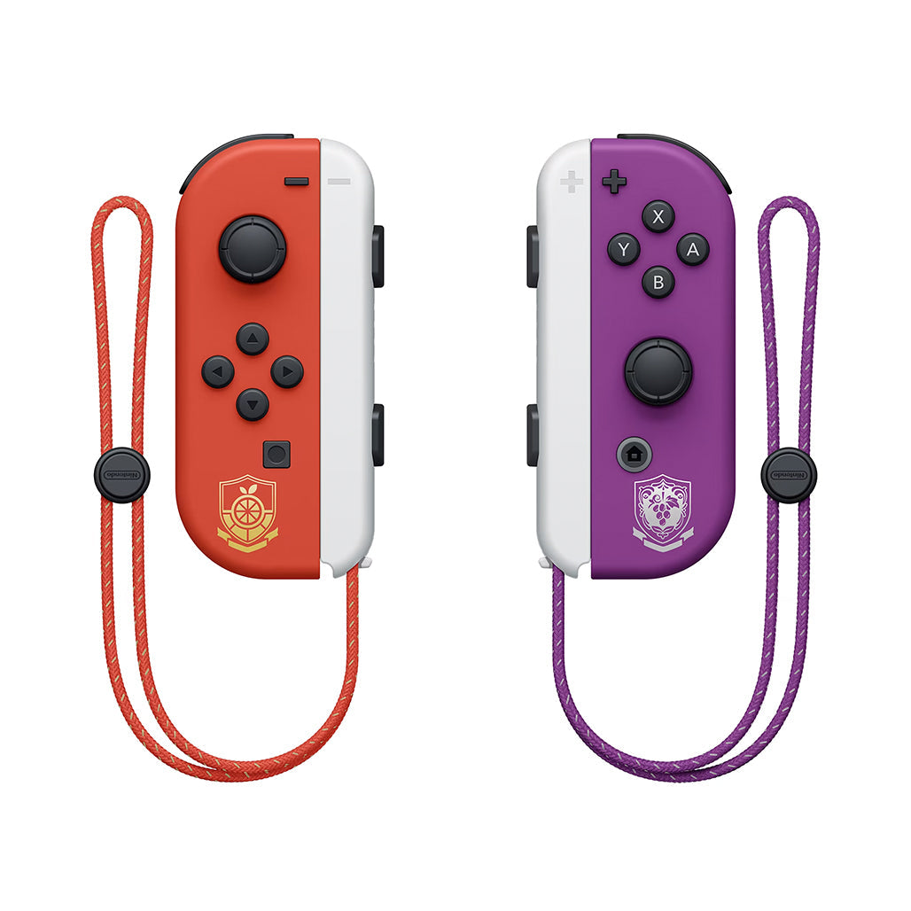 A Photo Of Nintendo Switch™ OLED Model – Pokémon™ Scarlet & Violet Edition with Legendary Pokémon Art and OLED Screen