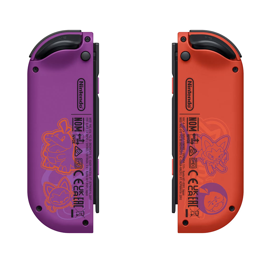 A Photo Of Nintendo Switch™ OLED Model – Pokémon™ Scarlet & Violet Edition with Legendary Pokémon Art and OLED Screen
