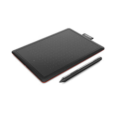 A Photo Of One by Wacom Small Creative Pen Tablet | Black and Red - Ideal for Learning and Digital Art