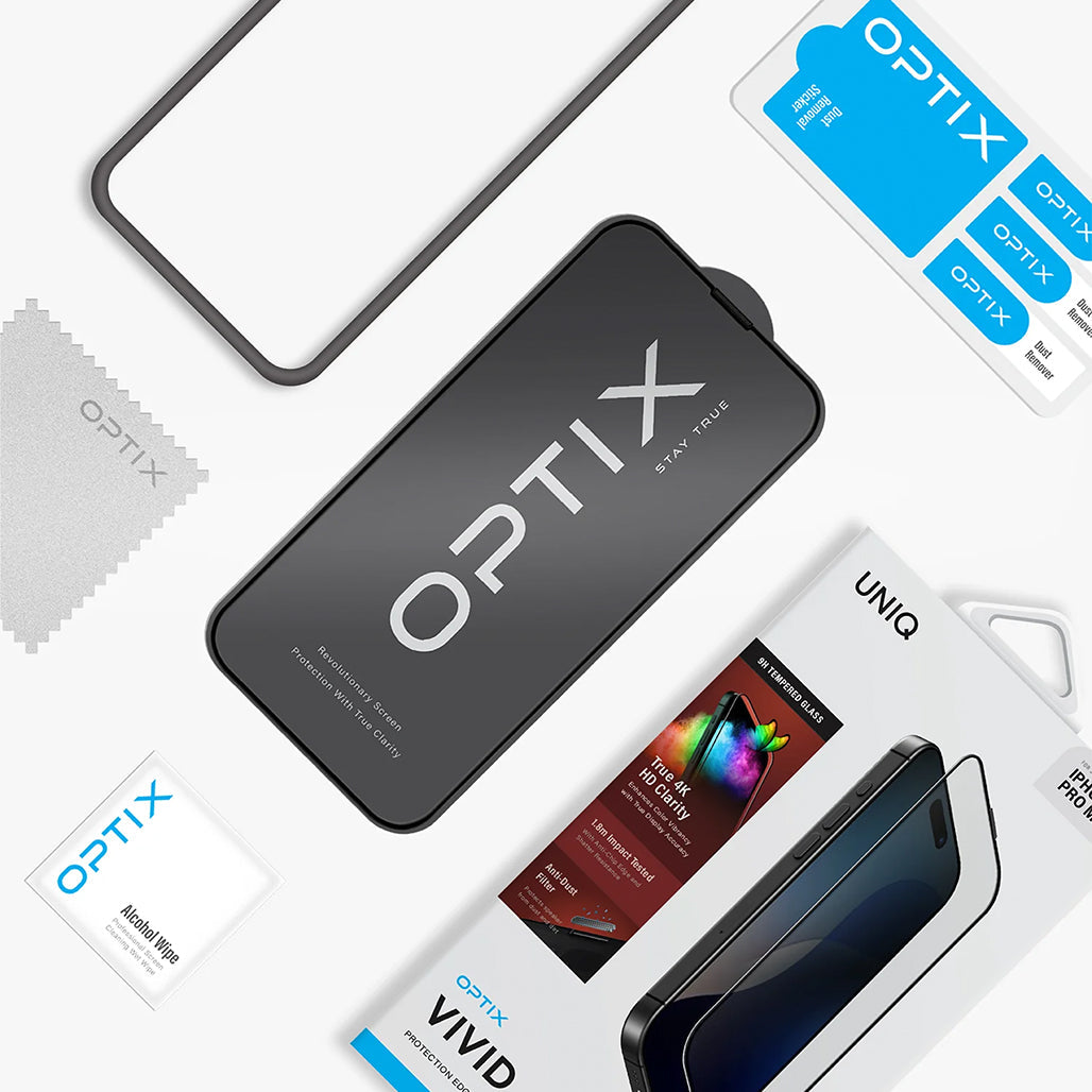 A Photo Of UNIQ Optix Matte Screen Protector for iPhone 17 Series