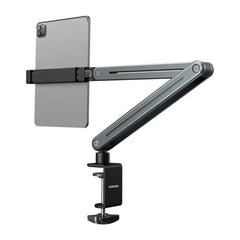 A Photo Of Porodo Adjustable Multi-Joint Phone and Tablet Mount – Universal Stand for Desk or Countertop