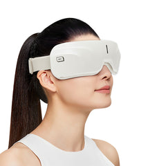 A Photo Of Porodo Rechargeable Eye Massager With Heat & Bluetooth Music | PD-IMS5MD-WH