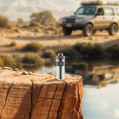 A Photo Of Porodo Lifestyle 2-Stage Filtration Water Bottle - BPA-Free, 600mL, Travel-Friendly Hydration