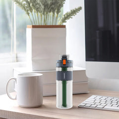 A Photo Of Porodo Lifestyle 2-Stage Filtration Water Bottle - BPA-Free, 600mL, Travel-Friendly Hydration