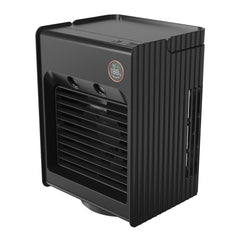 A Photo Of Porodo Lifestyle Air & Mist Portable Cooling Fan with Night Light, 4000mAh Battery, Type-C Charging, Dual Mist Outlet