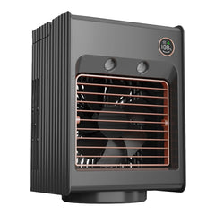 A Photo Of Porodo Lifestyle Air & Mist Portable Cooling Fan with Night Light, 4000mAh Battery, Type-C Charging, Dual Mist Outlet