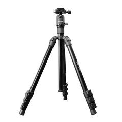 A Photo Of Porodo Professional Aluminum Tripod with Ballhead | PD-TRPBAL-BK