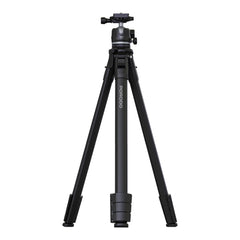 A Photo Of Porodo Ultra-Light Aluminum Tripod - Black | Portable, Durable, 360° Rotation, 10kg Load Capacity