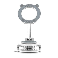 A Photo Of Porodo Multi-Surface Vacuum Suction Mount 360° Rotating Base - White