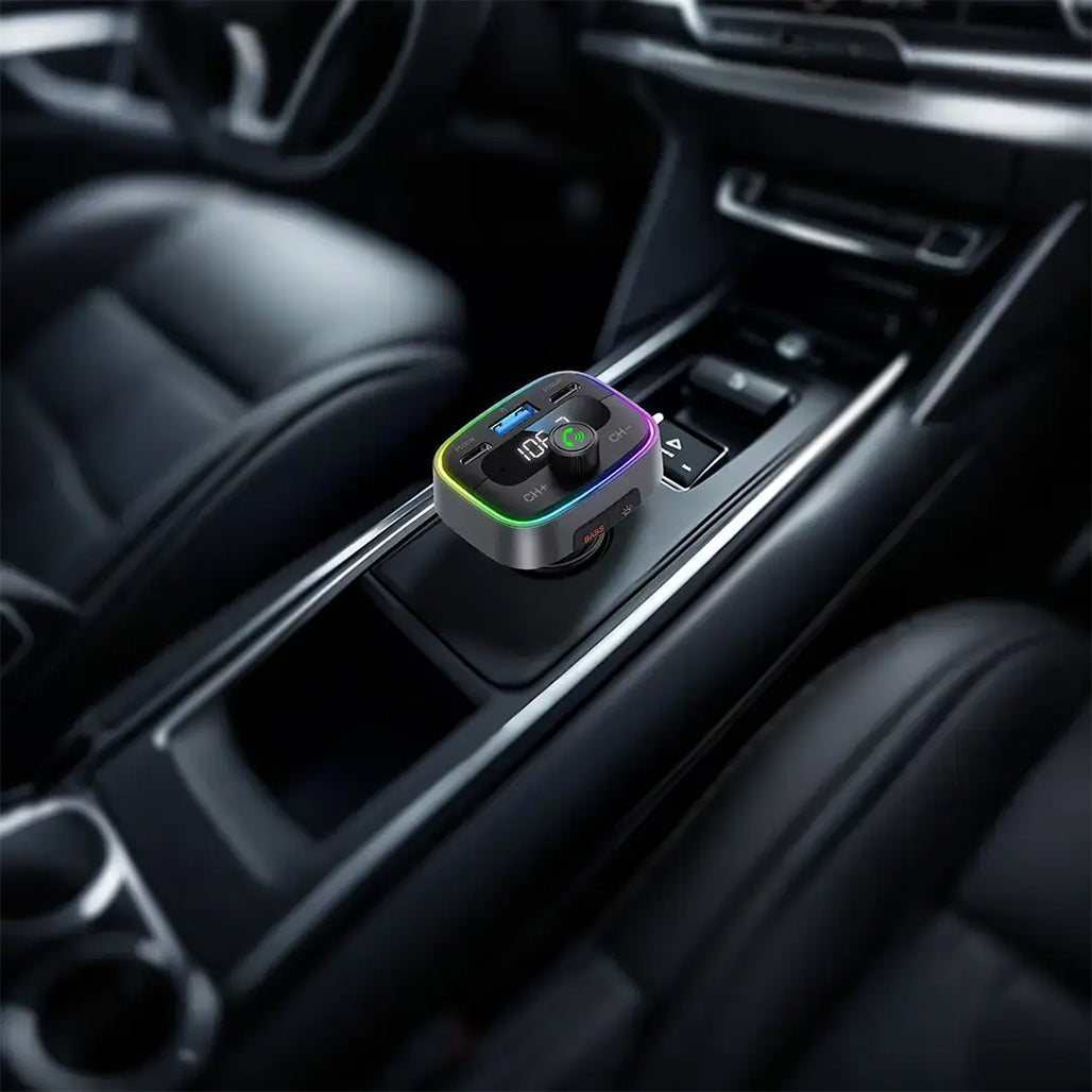 A Photo Of Porodo Smart Car Charger FM Transmitter