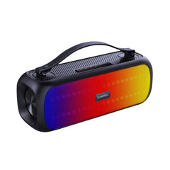 A Photo Of Soundtec by Porodo Soul Bluetooth Speaker with 30W Power, IPX5 Water Resistance, and 3000mAh Battery - Black