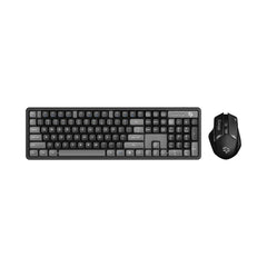 A Photo Of Porodo Gaming Wireless Keyboard and Mouse Set – 2.4GHz Connectivity, 1600 DPI Adjustable, Ergonomic Design for Windows & Mac