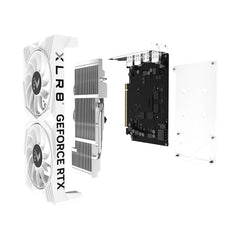 A Photo Of PNY GeForce RTX 4060 8GB OC XLR8 VERTO DF White Edition