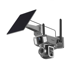 A Photo Of Powerology 4G/WiFi 360° Dual Lens Outdoor Camera - Black